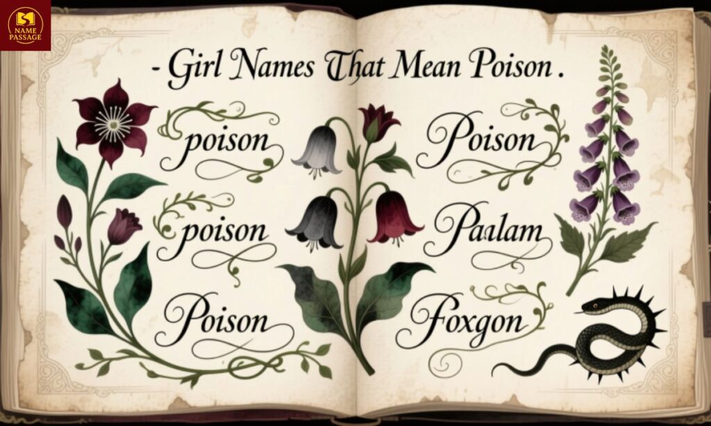 Girl Names That Mean Poison