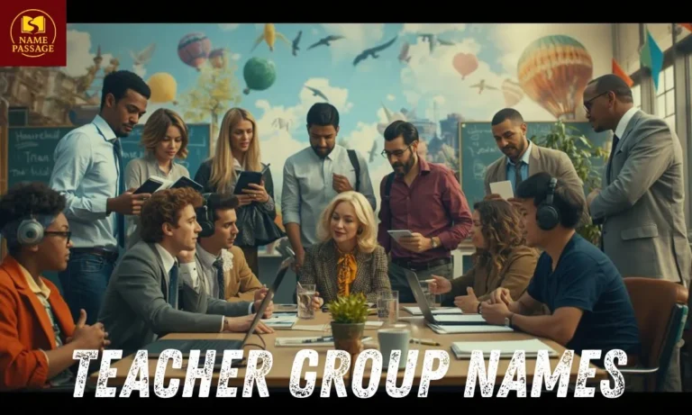 Teacher Group Names